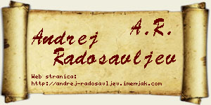 Andrej Radosavljev vizit kartica